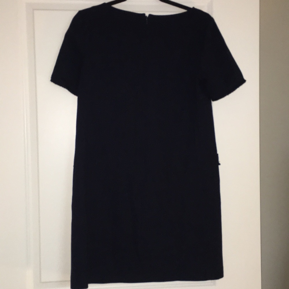 Loft short-sleeve, fringe shift dress in n… - Picture 4 of 4